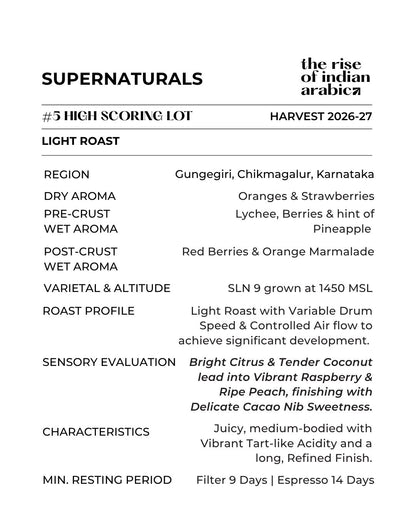 SUPERNATURALS (Light Roast)