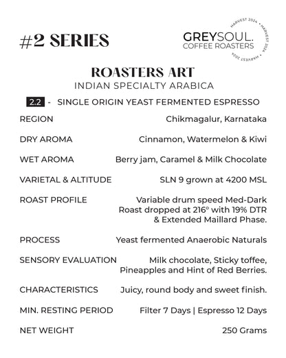 Single Origin Yeast Fermented Espresso (Med-Dark Profile)