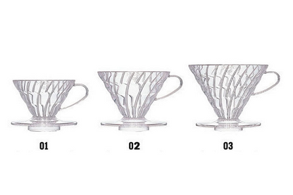 v60 Plastic Coffee Dripper size 02 (1-4 Cups)